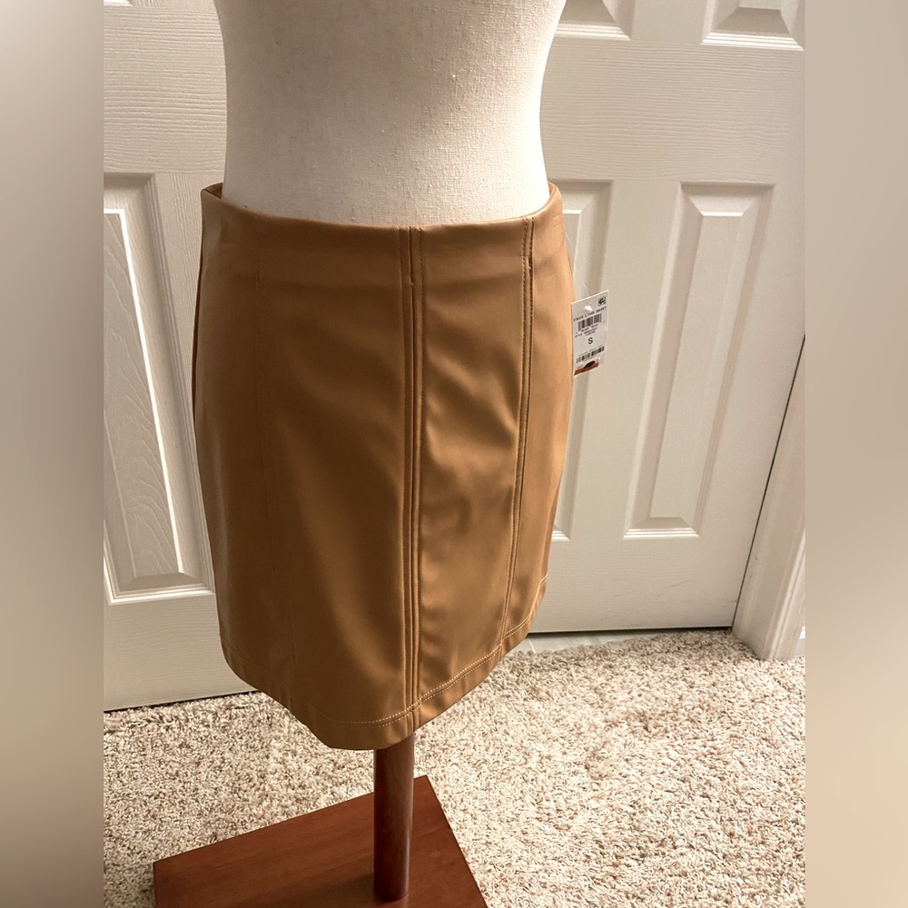NWT Faux Leather Mini Skirt